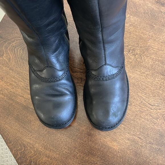 Sorel Scotia Waterproof Tall Leather Boots Black Size 6 - Picture 7 of 9